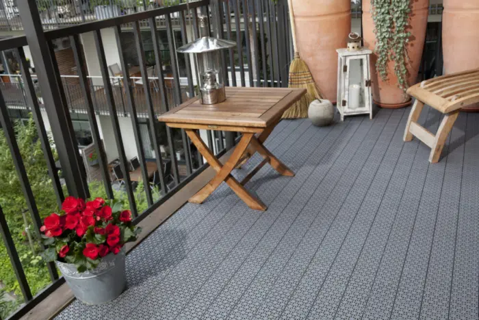 Pp fliese boden platte tm allround iron ore dark grey gewerbe home outdoor balkon terrasse