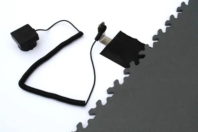 Pvc fliese boden platte tm mechanic esd industrie mechanik elektrostatisch ableitend erdungsband erdungsset erdung 2